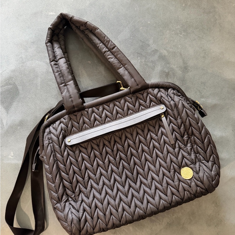 Happ Brand - Paige Carryall Black - Quilted Baby Diaper Bag